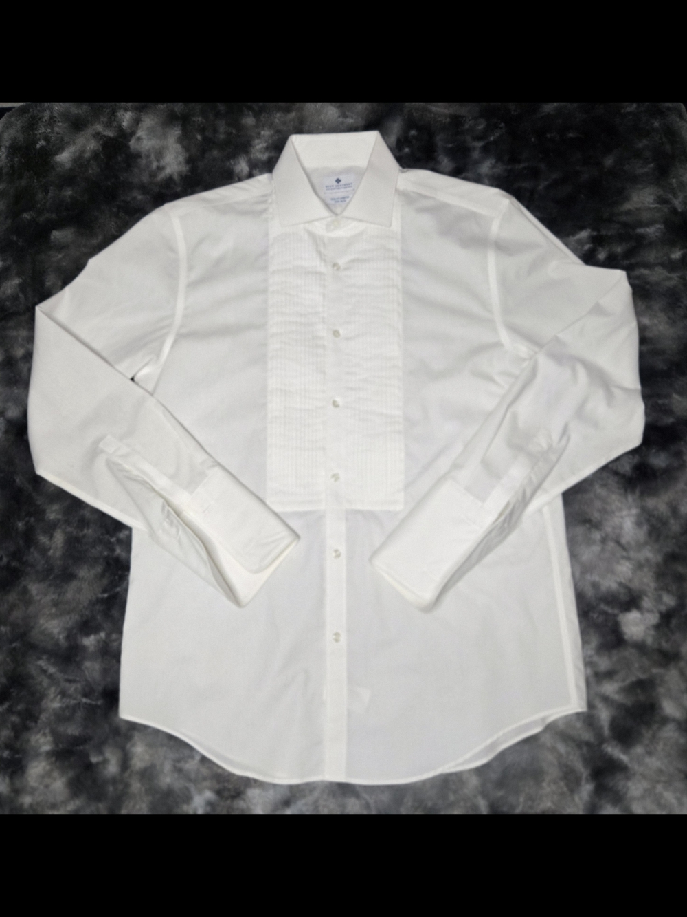 Ryan Seacrest Distinction Slim Fit Stretch Tuxedo Shirt 15.5 32/33 White Formal